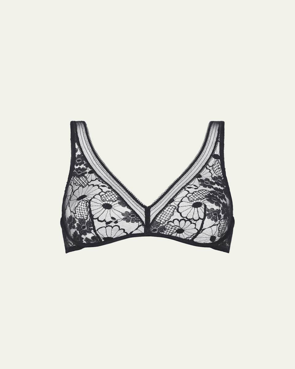 Millefleurs Underwire Floral Lace Triangle Bra